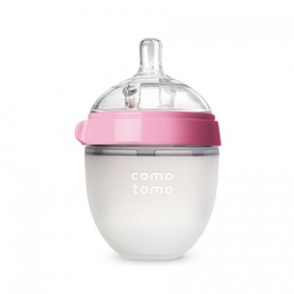 Comotomo Silicone Baby Bottle 5oz - Pink